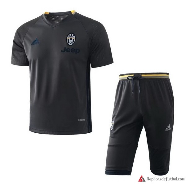 Camiseta Entrenamiento Juventus Conjunto Completo 2017-2018 Negro